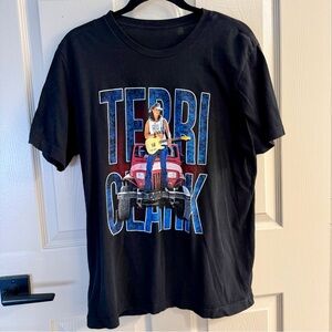 Terri Clark Black men’s T-Shirt size L - country music - Jeep